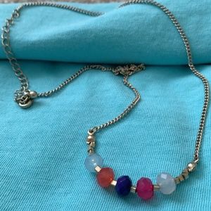 Colored bead necklace